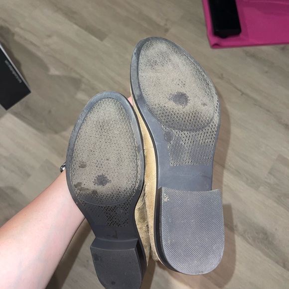 Knee-high taupe suede boots - Picture 4 of 5